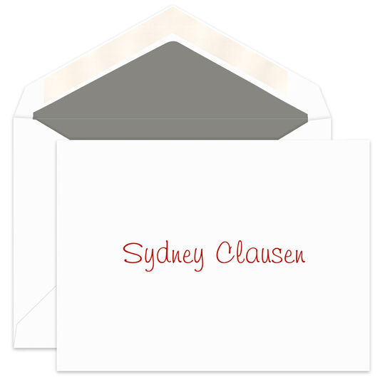 Sydney Folded Note Cards - Raised Ink